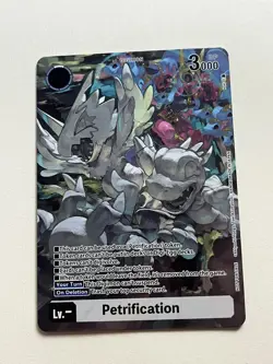 Digimon Card Game Petrification Time Stranger Box Topper NM - Image 1