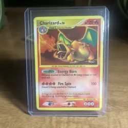 Pokemon Charizard Card 76 Stage 2 Fire Type Regular Finish 120 HP 100 Attack - Image 1