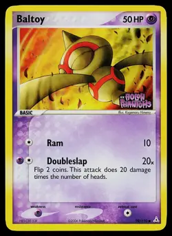 Pokemon Card - Baltoy Holon Phantoms 59/110 Common Reverse Holo STAMPED - Image 1