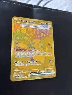 Pikachu ex 179/131 Hyper Rare Gold Card Pokemon Prismatic Evolutions Tera - Image 4