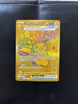 Pikachu ex 179/131 Hyper Rare Gold Card Pokemon Prismatic Evolutions Tera - Image 5
