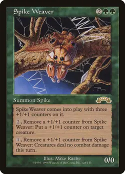 MTG Magic the Gathering Spike Weaver (128/143) Exodus MP - Image 1