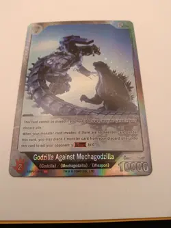 GODZILLA CARD GAME FOIL EBP01-073+ SP GODZILLA AGAINST MECHAGODZILLA - Image 1