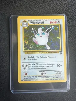 Pokemon TCG Wigglytuff Holo Rare Card 19/130 Base Set 2 Swirl - Image 1