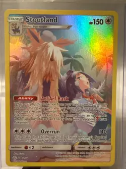 Stoutland Secret Rare Full Art Cosmic Eclipse 248/236 Pokemon Card NM - Image 1