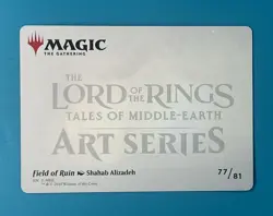 MTG Lord Of The Rings Field of Ruin Art Series 77/81 - Image 2