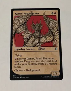 MTG Ganax, Astral Hunter SHOWCASE CLB: Battle For Baldur’s Gate NM - Image 1