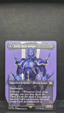 Cecil, Dark Knight (Borderless) Final Fantasy Regular MTG NM - Image 1