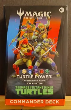 Magic The Gathering Teenage Mutant Ninja Turtles Commander Deck Turtle Power NEW - Image 1