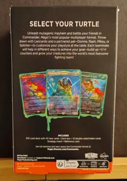 Magic The Gathering Teenage Mutant Ninja Turtles Commander Deck Turtle Power NEW - Image 2