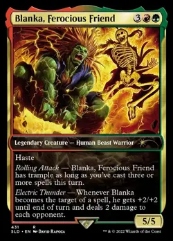 MTG Blanka, Ferocious Friend, NM-Mint, English Secret Lair Drop Series - Image 1
