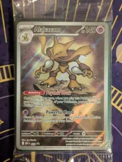 Pokemon TCG Alakazam 009 Black Star Promo SEALED - Image 1