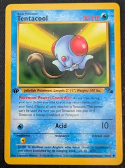 Tentacool - 1st Edition - 56/62 Fossil - NM - Pokemon TCG WOTC - Image 3