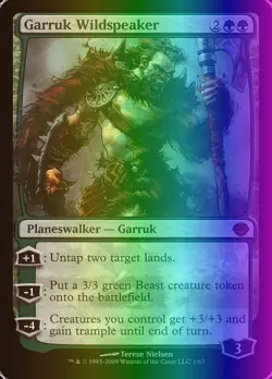 MTG Magic the Gathering Garruk Wildspeaker (1/66) DD Garruk vs. Liliana MP FOIL - Image 1