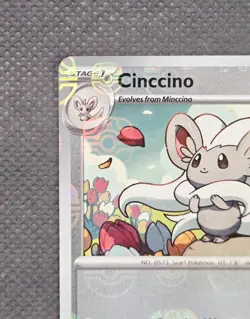 Cinccino 076/086 Master Ball Pattern Holo Scarlet Violet Black Bolt Pokemon TCG - Image 3