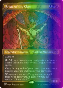 MTG Magic the Gathering Rivaz of the Claw (355/552) Dominaria United LP FOIL - Image 1