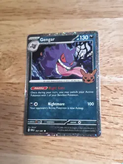 Pokemon Gengar, Pikachu, Mimikyu Cosmos Holo 2024 Trick or Trade 057/091 - Image 1