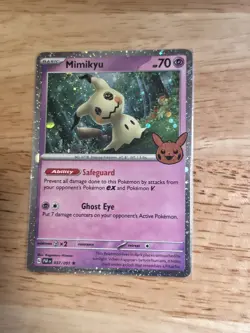 Pokemon Gengar, Pikachu, Mimikyu Cosmos Holo 2024 Trick or Trade 057/091 - Image 3