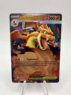Mega Charizard Y ex 022/217 Ascended Heroes Double Rare Holo Pokemon TCG NM - Image 1