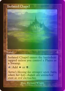 MTG Magic the Gathering Isolated Chapel (397/520) Dominaria Remastered LP FOIL - Image 1