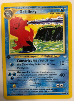 Pokemon TCG - 1st Edition Octillery - Neo Revelation 34/64 Uncommon NM - Image 1