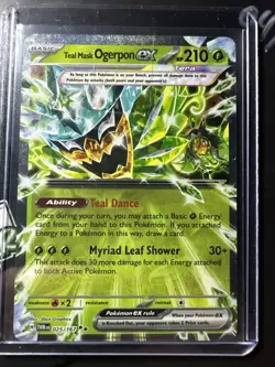 Teal Mask Ogerpon ex 025/167, Twilight Masquerade, Double Rare Holo, Pokemon TCG - Image 1