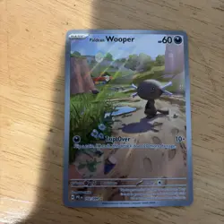 Paldean Wooper 102/094 Illustration Rare English Pokemon ME02 Phantasmal Flames - Image 1