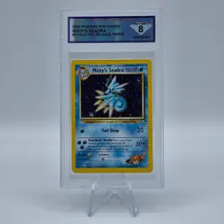 2000 Pokemon Gym Heroes Holo Pre-Release Promo #9 Misty's Seadra DGS 8 - Image 1