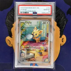 💎PSA 10 GEM MINT 2025 Pokemon White Flare LILLIPUP #154 Illustration Rare - Image 2