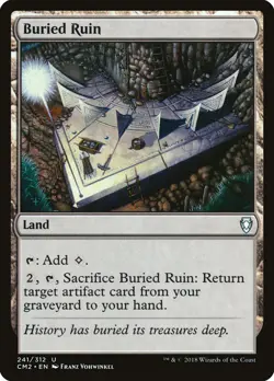 MTG Magic the Gathering Buried Ruin (241/332) Commander Anthology 2018 LP - Image 1