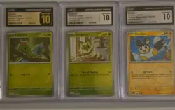CGC 10 Pokemon Reverse Holo Lot – Caterpie Pristine 10 - Image 1