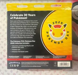 5x Pokemon Day 2026 CollectionBox Bundle 30th Anniversary Pikachu Promo Sealed - Image 2