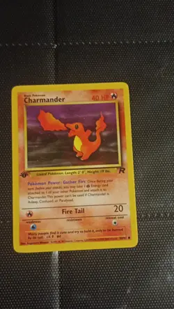 Pokemon TCG Charmander 50/82 & Dark Charmeleon 32/82 Team Rocket 1s Edition - Image 2