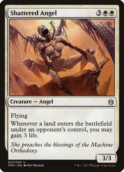 MTG Magic the Gathering Shattered Angel (23/340) Commander Anthology LP - Image 1