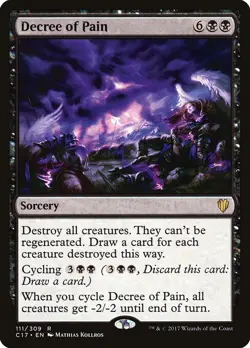 MTG Magic the Gathering Decree of Pain (111/332) Commander 2017 LP - Image 1