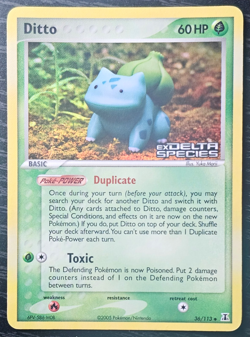 Pokemon TCG Ditto (Bulbasaur) 36/113 EX Delta Species Stamped Reverse Holo Foil - Image 1