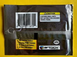 PIKACHU BULBASAUR 1999 POKEMON ARTBOX SERIES 1 Rare Gold Foil ANIME STICKER NM - Image 5