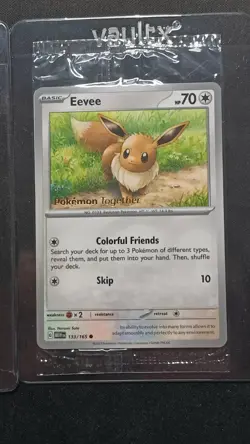 🔥 SEALED Pikachu + Eevee POKEMON TOGETHER Stamp Promos - Image 3