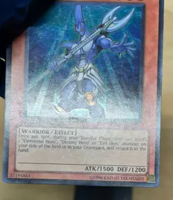 Yugioh- 1X Elemental Hero Ocean - Super - Limited - CT07-EN018 MP - Image 5
