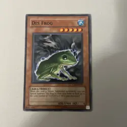 Yugioh Des Frog Unlimited Edition Common CRV-EN026 LP - Image 1