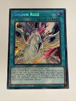 Yugioh Golden Rule BLMR-EN035 Secret Rare 1st Edition NM - Image 1