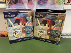 NEW X2 DAMAGED Disney Lorcana: Fabled Collection Starter Set (8 Booster Packs) - Image 1