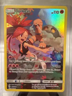 Pokemon TCG Cards Torkoal 237/236 Cosmic Eclipse Secret Rare NM - Image 1