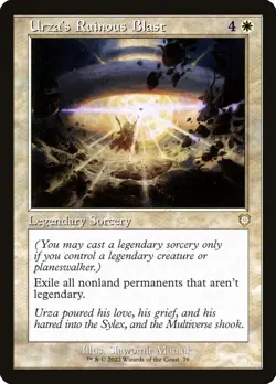 MTG Urza's Ruinous Blast (79/240) The Brothers' War Commander LP - Image 1