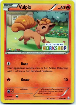 Vulpix - (Build-A-Bear Workshop Exclusive) Promo Miscellaneous Cards & Products - Image 1