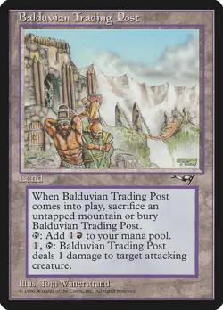 MTG Magic the Gathering Balduvian Trading Post (137/199) Alliances MP - Image 1
