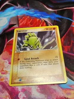 Pokemon Larvitar #11/17 Common - 2004 Pop Series 1 Promo Card - Image 1