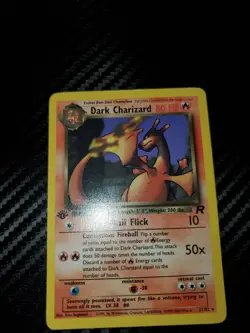 Dark Charizard - 21/82 - Pokemon Team Rocket RARE 1st edition Card WOTC NM - Image 3