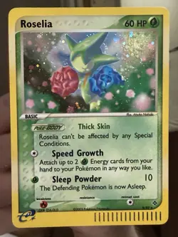 Roselia 9/97 EX Dragon Holo Rare E-Reader Pokemon Card - Image 1