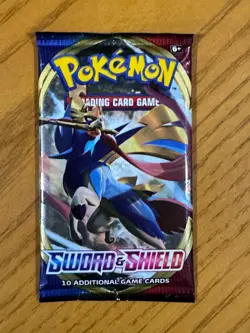 Pokemon TCG Sword & Shield Pack - 10 Cards Sealed 820650808784 - Image 1